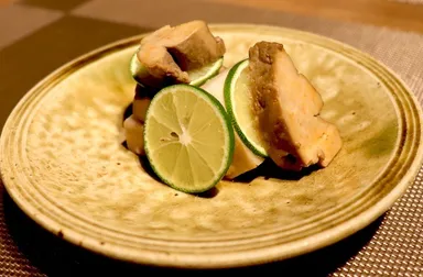 強肴　鮟鱇肝と海老芋唐揚げ