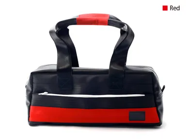 「ボストンバッグ001 made of seatbelt」