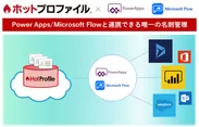 Power Apps／Microsoft Flowと連携する唯一の名刺管理「ホットプロファイル」