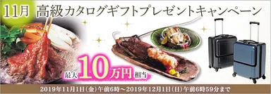 11月：高級カタログギフトプレゼントキャンペーン