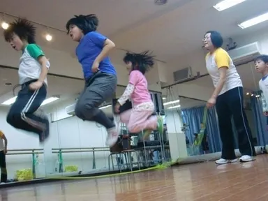 「英語でなわとびクラス」の様子