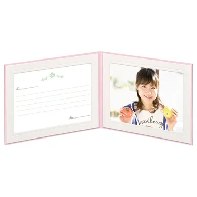 写真台紙 ランス フルル 2面（ヨコ・ヨコ）ピンク 使用例