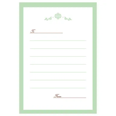 写真台紙 ランス フルル 2面 タテ メッセージカード