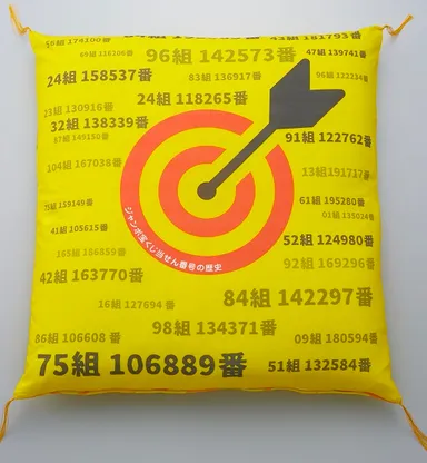 宝くじ夢座布団　裏