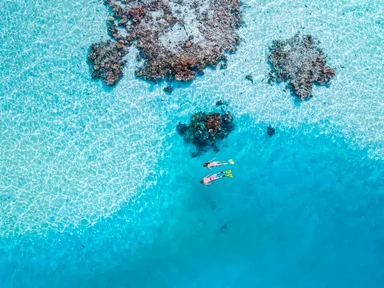 アイツタキ島：シュノーケリング　Photo: David Kirkland