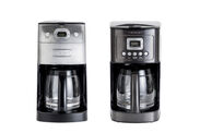 クイジナート　10カップ ミル付全自動コーヒーメーカー　DGB-625J(左)と14カップ ドリップ式コーヒーメーカー　DCC3200KJ(右)。ともに2019年11月上旬新発売
