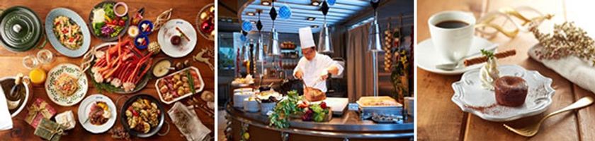 美食と音楽で満たされる 水辺のホテルに訪れるクリスマス
「蟹とローストビーフ＆鴨のロースト」
クリスマス期間限定バイキング
2019年12月21日（土）より レストラン「グランカフェ」にて