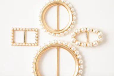 パールバックル帯留