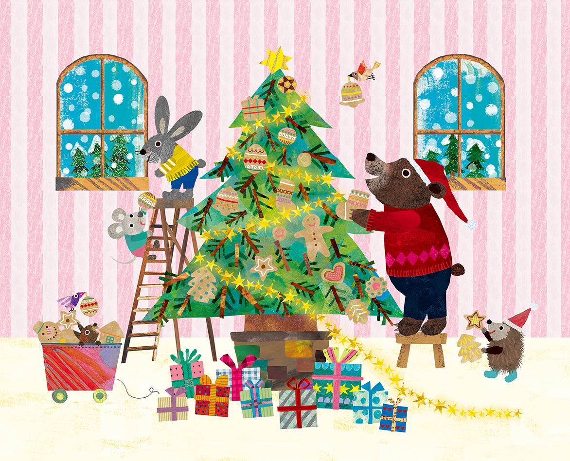 絵本作家たちもとみちこが描くクリスマスの世界19 Keihanのクリスマス 株式会社京阪百貨店のプレスリリース