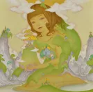 個展出品作　漆原夏樹「彼女の風景」30S(90.9×90.9cm)
