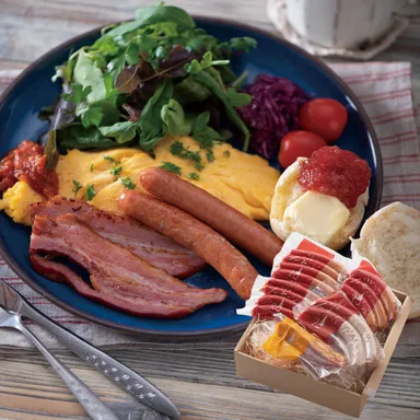 お肉の旨味を活かしたベーコン入りモーニングギフト　3,240円（税込）送料無料、250セット限定
