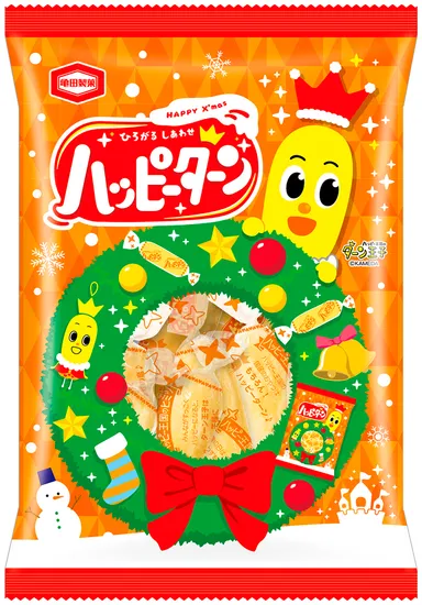 108g ハッピーターン(クリスマスデザインパッケージ)