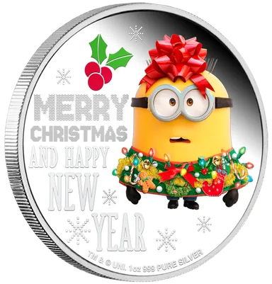 ミニオンメイド　純銀製カラーコイン 2