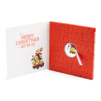 ミニオンメイド　純銀製カラーコイン 5