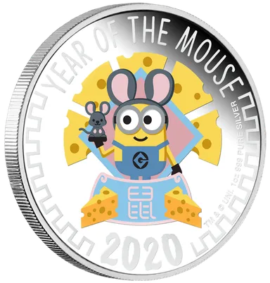 ミニオンメイド　純銀製カラーコイン 6