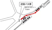 柳津駅迂回バス定位置図