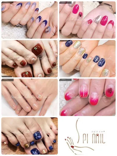 ミッションカラーのロジックを使用したネイルアート