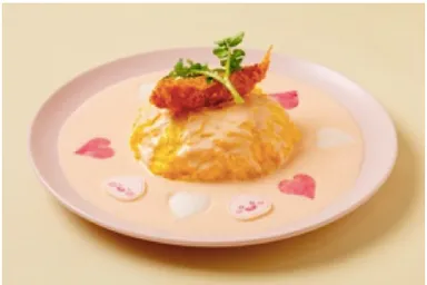 アピーチ ピンクオムライス　￥1,300-(税込)