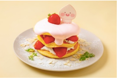 アピーチ クリームチーズ＆ストロベリーパンケーキ　￥1,500-(税込)