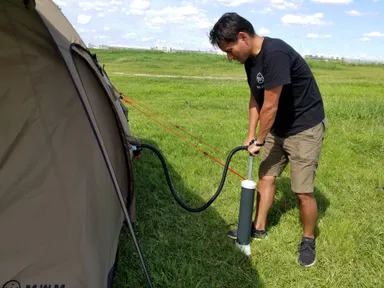 エアー注入風景