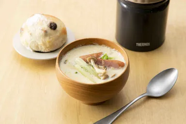 豆乳きのこスープ