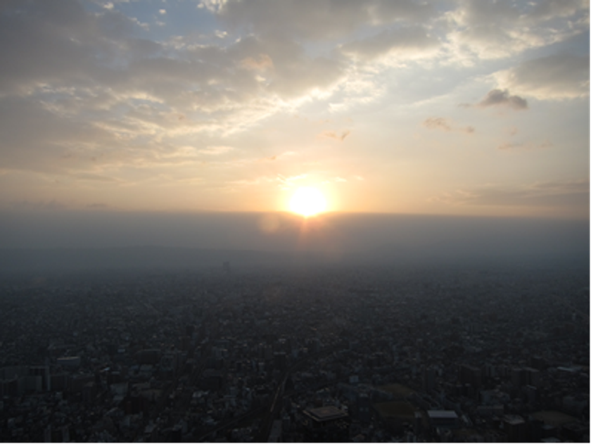 日本一高いビルで令和初の初日の出を観賞！
あべのハルカス
２０２０年も「初日の出観賞特別営業」を実施