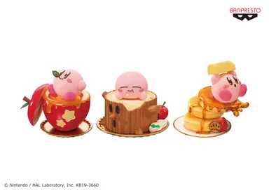 カービィのだいすき まるごとりんごゼリー／ウィスピーウッズのきりかぶロールケーキ／ふわふわパンケーキ大冒険