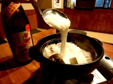 豚バラとろろ鍋