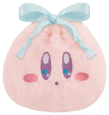 D賞：ふわふわカービィ巾着ポーチ