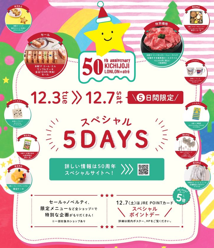 吉祥寺ロンロン アトレ吉祥寺50周年記念イベント第二弾 全ショップ参加の スペシャル5days 開催 株式会社アトレのプレスリリース