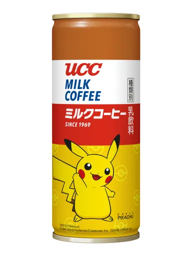 『ＵＣＣ ミルクコーヒー ポケモン缶 250g』ピカチュウ