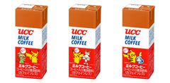 『UCC ミルクコーヒー ポケモン AB200ml』全3種類