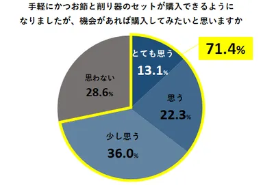 手軽にかつお節と削り器のセットが購入できるようになりましたが、機会があれば購入してみたいと思いますか