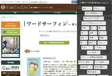 ワードサーフィンの類義語候補