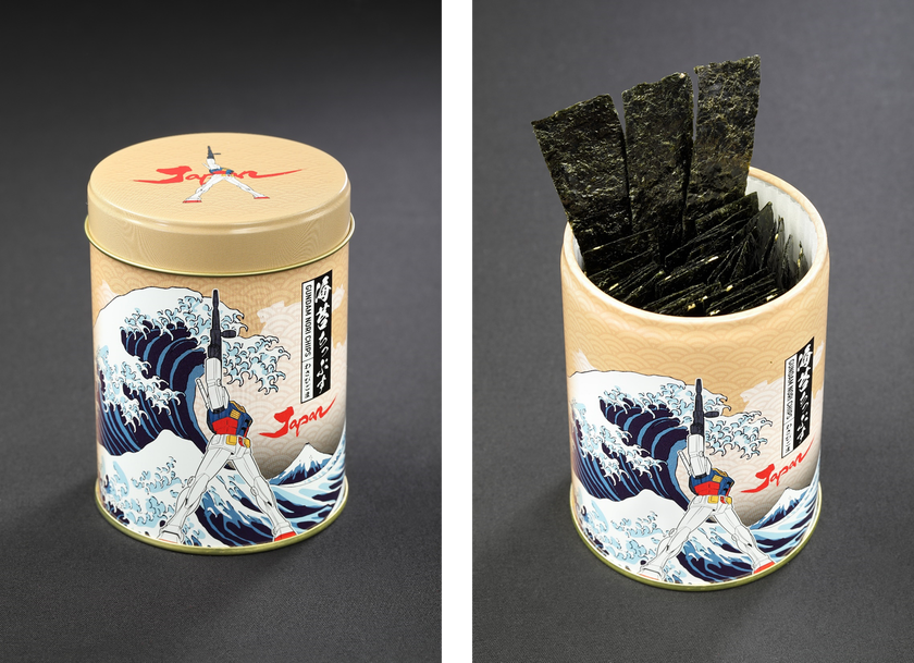 日本の銘菓・銘品とGUNDAM Cafeがコラボレーションする
新しい取り組み「JAPAN FOOD COLLECTION」より
第一弾として「海苔ちっぷす」「雷おこし」「くりーむまん」を
11月22日(金)より発売
