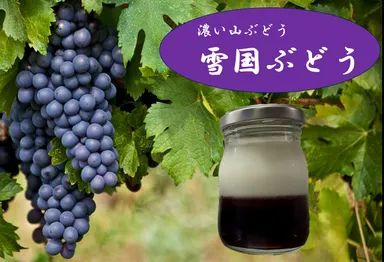 雪国ぶどうプリン
