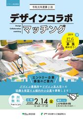 デザイナーと中小企業に特化した商談会(東京)　第2回デザインコラボマッチング参加企業を募集