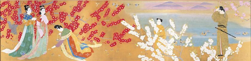 【松伯美術館】令和元年記念　上村松篁が描く「『万葉の世界展』～井上靖 著「額田女王」挿絵原画を楽しむ～」を開催