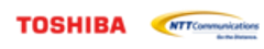 東芝テック株式会社　NTTコミュニケーションズ株式会社のロゴ