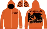 時計じかけのオレンジZIPパーカ(A Clockwork Orangeオレンジ)-Zip-Up Hoodie (ORANGE)-