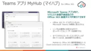 Microsoft Teams アプリ 「MyHub」 (マイハブ)