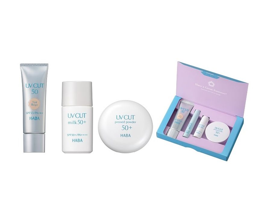 無添加※1&紫外線吸収剤不使用日やけ止め
トーンアップするUVカットパウダーも新登場!
2020年2月21日(金)より限定発売!
『UVカット50 ティントベージュ』『UVカットミルク50+』
『UVカットプレストパウダー50+』『UVスペシャルケアセット』