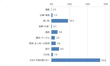 運転免許証を保有しなくなって不便になったこと