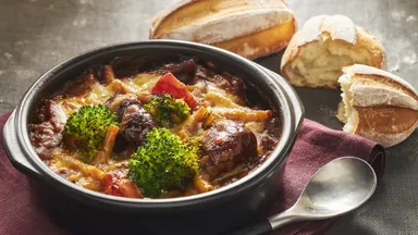 ビーフシチューグラタン＆ミルクハース