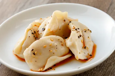 水餃子 自家製ラー油