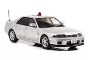 1/43 日産 スカイライン GT-R AUTECH VERSION 1998 埼玉県警察高速道路交通警察隊車両(覆面／銀)：右前