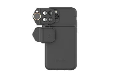 iPhone11Pro用ブラック(魚眼・望遠位置)