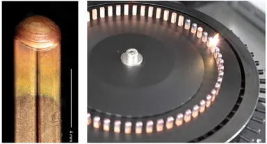 モーター銅線の溶接