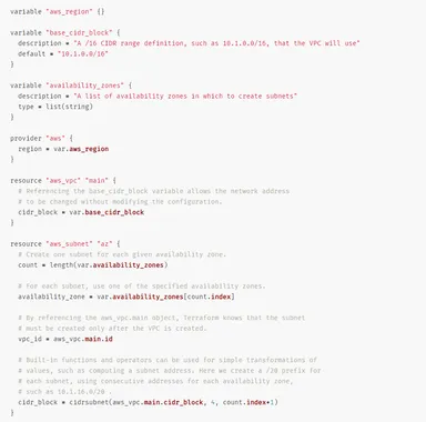 コード化したAWS構成例