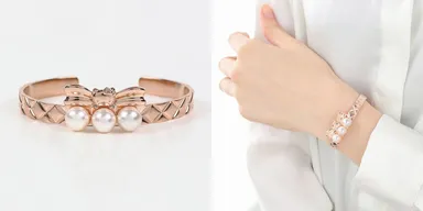 Hello Kitty Pink Sweet Quilt バングル